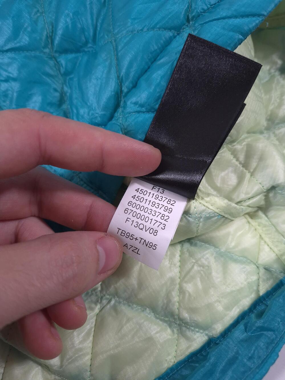 The North Face Jacket Womens Large Blue ThermoBall Quilted Puffer Insulated Zip - Picture 5 of 11